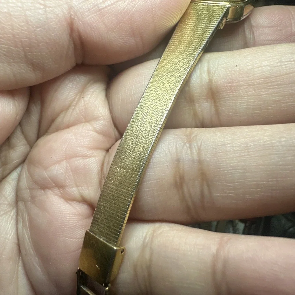 Works VTG SEIKO 1421-5619 Ladies Gold Tone Quartz Watch New Battery 18mm Fit 6.5